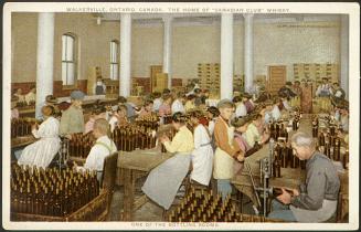 Walkerville, Ontario, Canada. The Home of ''Canadian Club'' Whisky. One of the Bottling Rooms