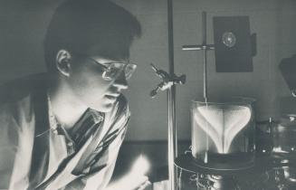 Image builder: Machine was a third-year project for Mark Taylor, above, and Kamyar Ghandi.