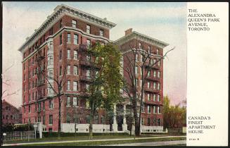 The Alexandra, Queen's Park Avenue, Toronto, Canada's Finest Apartment House
