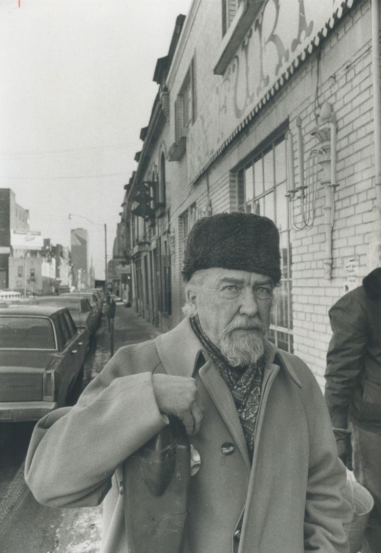 Trying to absorb the shock, Clifford Trevor stands in front of his antique store, The Prince of Serendip, after learning that he is going to have to pack up his business and leave with just one month's notice