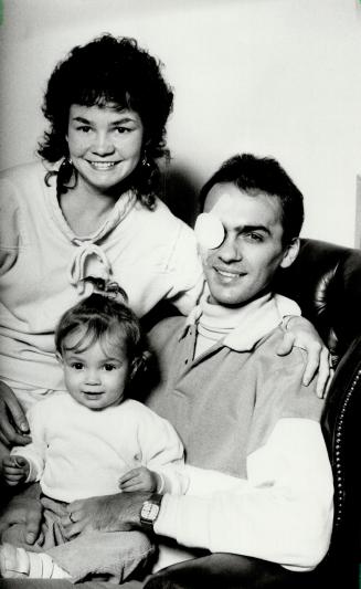 Frank Spatz with wife Tracy-Jane and daughter Sarah