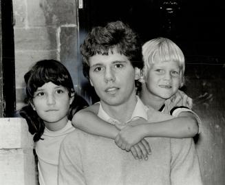 Bounding sexual boundaries: Phil Stubbs will never criticize a woman's work again after caring for Hayley, left, and Josh.