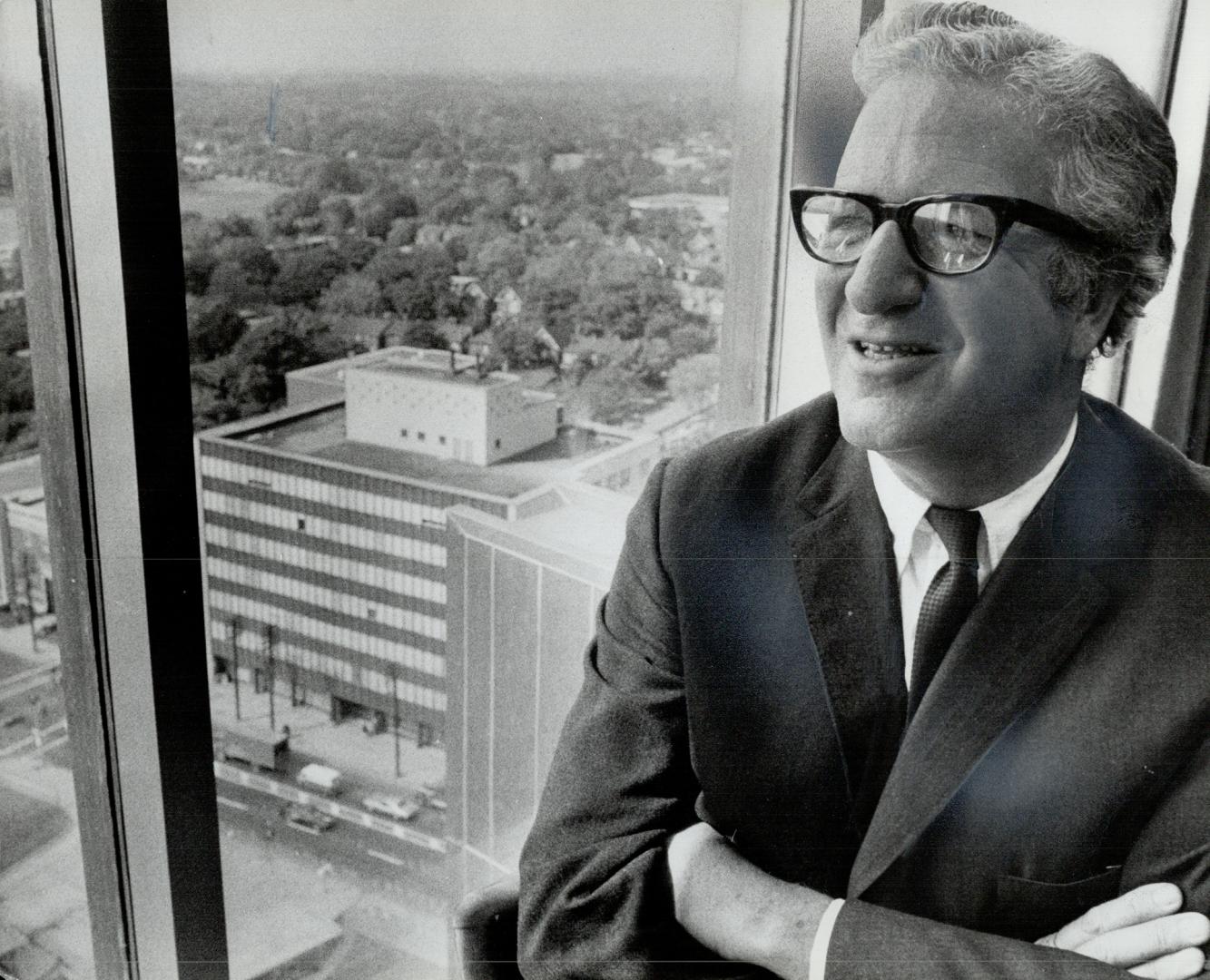 Back to school goes Irving Sussman, president of a Yonge St