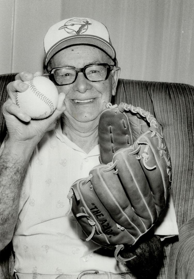 Let's go, Jays: John Sutherland, 90 today, loves the Blue Jays - and the only thing that would make him love them more is if they could win the World Series