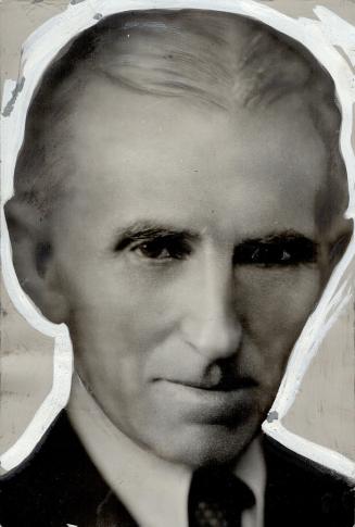 miles will not be offered for the defence of England. Dr. Nikola Tesla, Yugoslavian electrical genius said his ray is so powerful. a dozen of the $2,000,000 stations he says will put them in action, would protect [Incomplete]