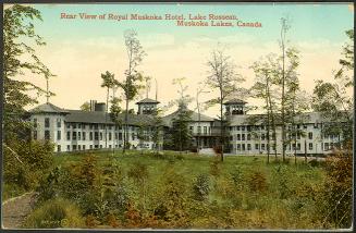 Rear view of Royal Muskoka Hotel, Lake Rosseau, Muskoka Lakes, Canada