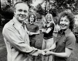 Jewish father Torgov and family. Morley Torgov and his wife, Anna Pearl, with Alexander, 15, and Sarah Jane, 19