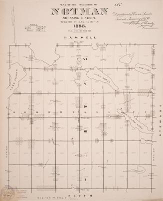 Plan of the township of Notman district of Nipissing surveyed by Alex Baird, P.L.S.
