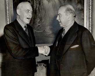I'm free, former Prime Minister Mackenzie King said as he handed his post to his friend