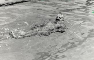 Jim's in the swim - to help fight leukemia