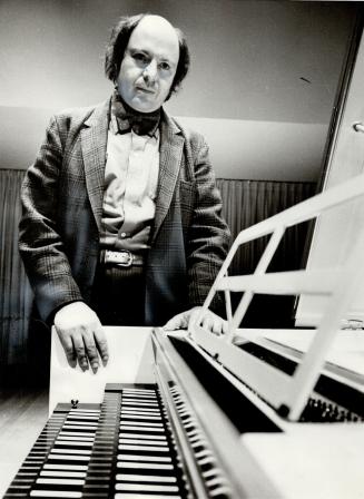 Igor Kipnis at Harpsichord keyboard. Delicate instrument is popular with today's youth.