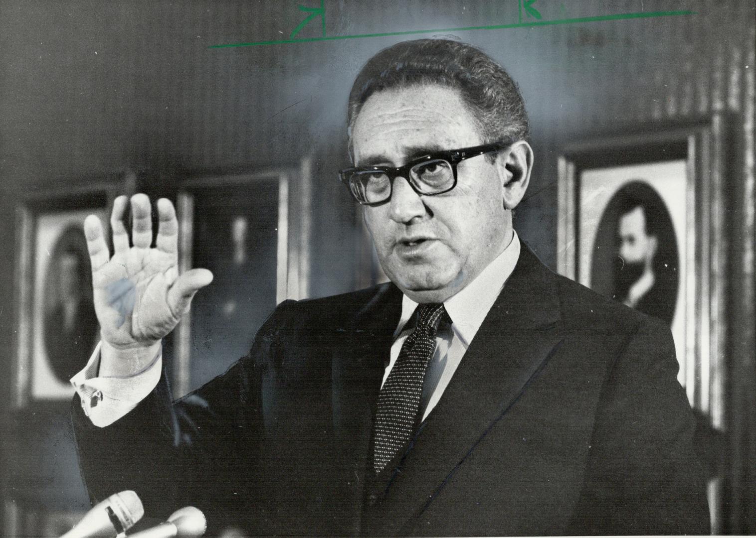 Still bargaining: Henry Kissinger, former U