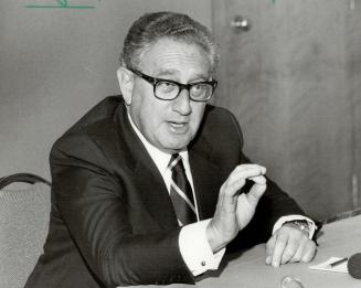 Kissinger speaks out: Former U