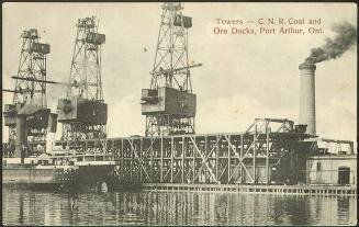 Towers-C.N.R. Coal and Ore Docks, Port Arthur, Ontario