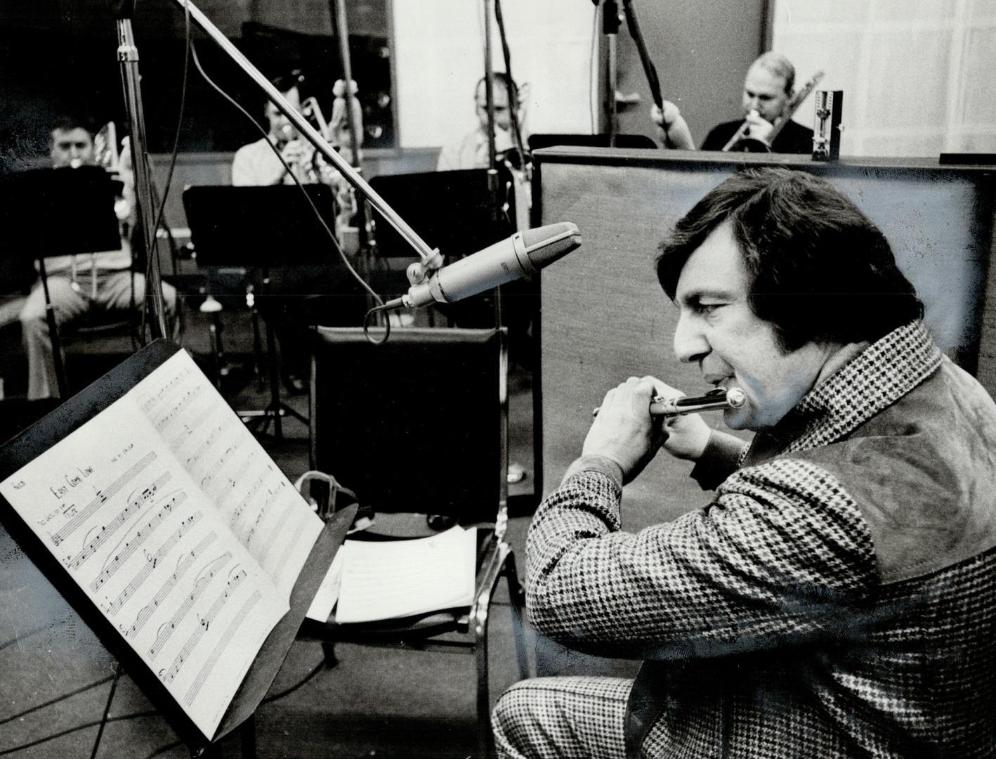 Toronto Musician Moe Koffman recently took part in a recording session to tape 24 tunes which will be fed into the Muzak computers