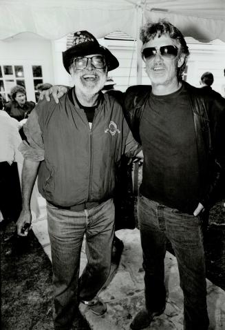 Kris Kristofferson (r) with Dustry Cohl