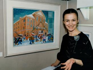 The way it should be: Rajka Kupesic is shown with her fanciful version of Massey Hall