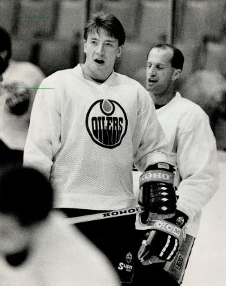 Sp-oilers?: With Gretzky reigning in a new King-dom, the Oilers are banking on crafty Jari Kurri, left, scrappy Keith Acton, newcomer Jimmy Carson (top, centre) and Glenn (Goggles) Anderson