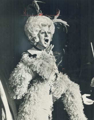 Female impersonator Danny La Rue. Final fling of old-time music hall, says Gina Mallet