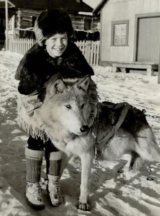 Joe Laflamme's 10-year-old son Orris handles wolves as fearlessly as does his father