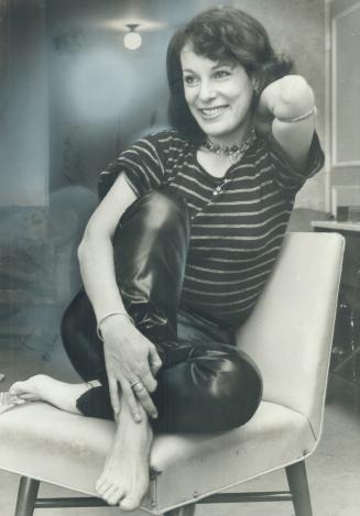 Curled up in black leather pants in her hotel room, Bernadette Lafont yesterday talked with Star staff writer Bruce Kirkland about French movies and directions in connection with the French film week in progress at the Ontario Film Theatre in the Science Centre on Don Mills Rd