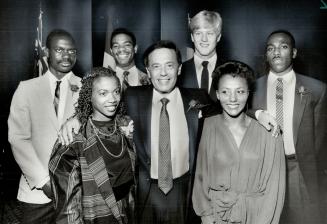 North York Mayor Mel Lastman played host at a reception to honor North York's Olympic athletes last night