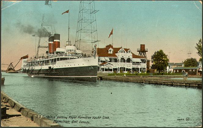 . ''Turbinia'' passing Royal Hamilton Yacht Club, Hamilton, Ontario,  Canada – All Items – Digital Archive : Toronto Public Library