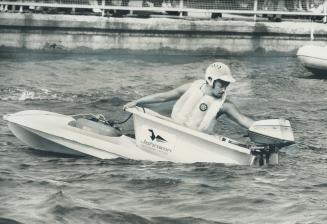 Lastman's watery plunge, North York Mayor Mel Lastman took an unscheduled swim yesterday in the CNE bathtub race.