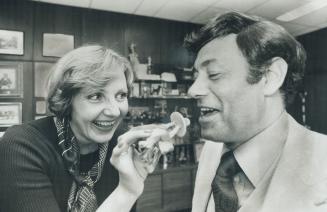 Will a Pacifier work on North York Mayor Mel Lastman who is trying to give up smoking? His secretary, Mara Roce, bought him one, which he promptly popped into his mouth