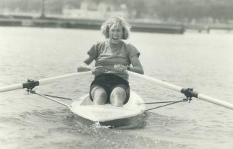 It's a tough life: Silken Laumann, a member of Canada's Olympic rowing team, looks pretty relaxed here, but a new book by two women scullers underlines the stresses and heavy demands of this once male-dominated sport