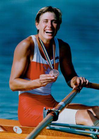 True grit: Silken Laumann's courageous effort produces a surprise Olympic bronze medal in singles rowing.