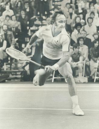 A Rocket from Rod: Old pro Rod Laver, at 37, shows that he's still in pretty good form in last night's opening match a two-day $25,000 individual tournament in Mississauga
