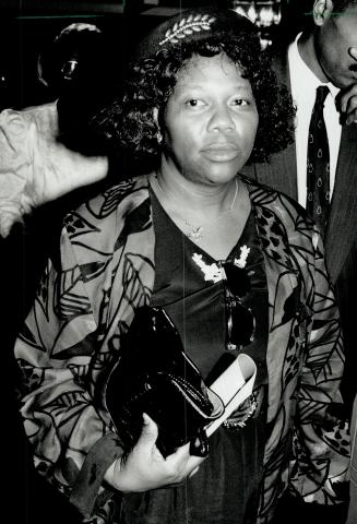 Victim's Mom: Estrina Sawyers came from Jamaica for the funeral.