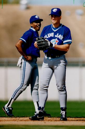 Short Take: Manuel Lee, on the left, is outperforming the younger Eddie Zosky and will probably be Blue Jays' opening-day shortstop.