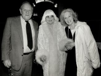 Friendship: Actors Jack Weston and Viveca Lindfors (right) were greeted by Peggy Lee at a small party in the singer's honor at the Imperial Room Wednesday night