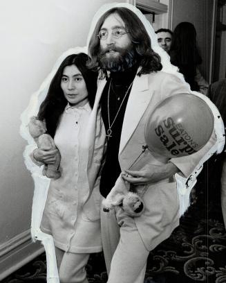 Happier days: John Lennon and Yoko Ono visited Toronto during their famous 'bed-in' for peace phase in the '70s.