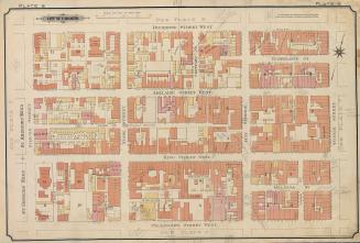 Atlas of the city of Toronto and vicinity from special survey founded on registered plans and showing all building and lot numbers.