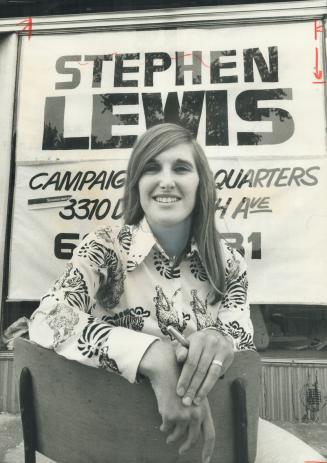Look-alike sister of Stephen Lewis manages the NDP leader's campaign for re-election in Scarborough West