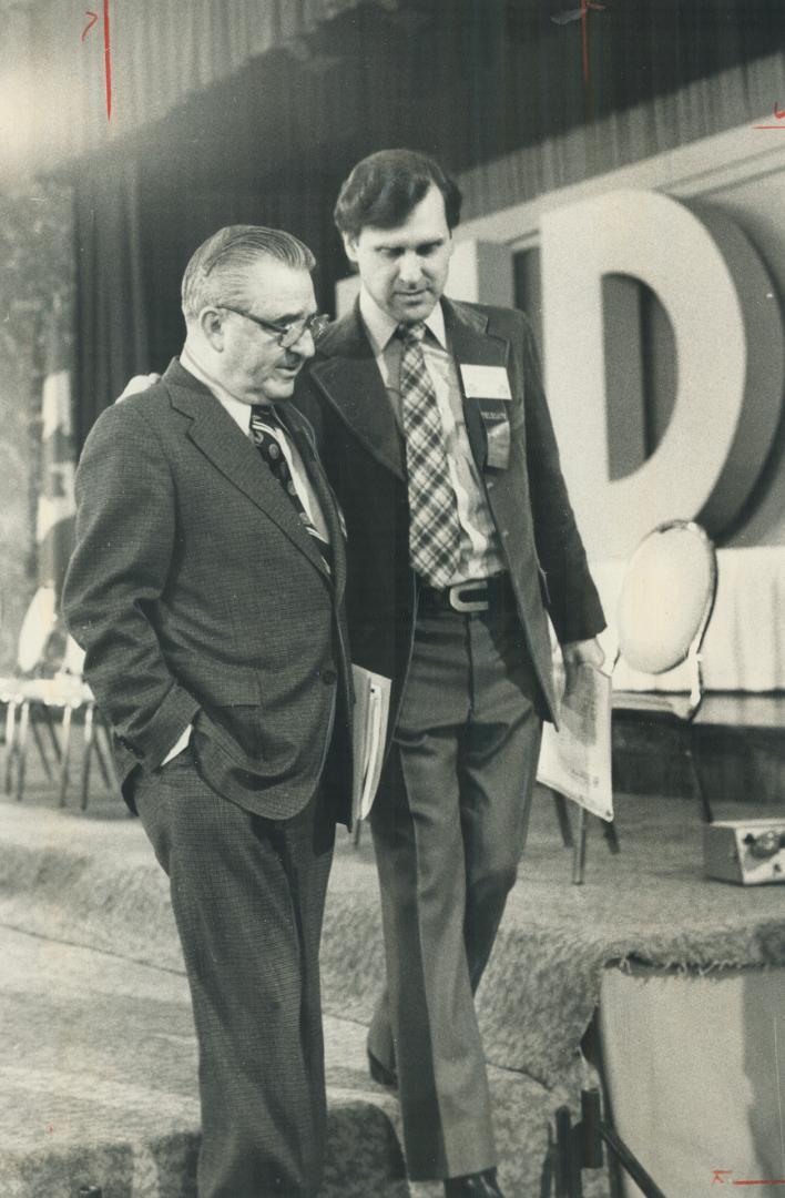 Lewises chat: David (left) and Stephen