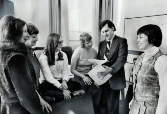 Six women in political life of Ontario NDP Leader Lewis left, Wilma Bury, Marion Bryden, Linda Thomas, Marcia Boyd and Eleanor O'Connor