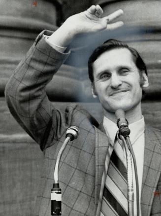 NDP leader Stephen Lewis. Youth wing of party split with parent body on issue