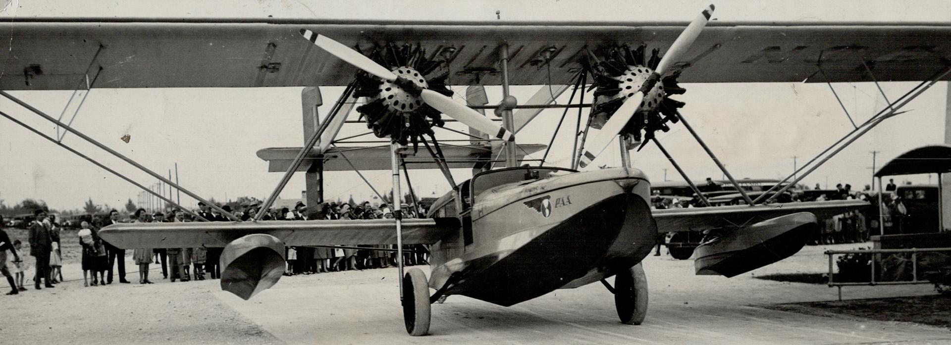 Lindbergh celebrated his 27th birthday by flying this plane to inaugurate a Florida-Panama air mail sevice.