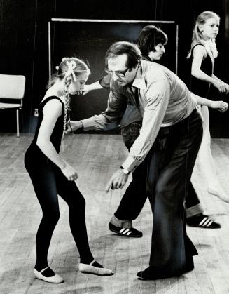 Choreographer Alan Lund gives pointer to Elizabeth Gilro [Incomplete]