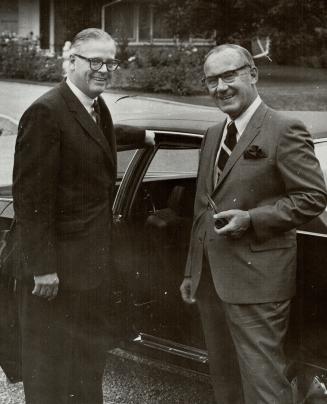John MacBeth with Etobicoke Mayor Ed Horton