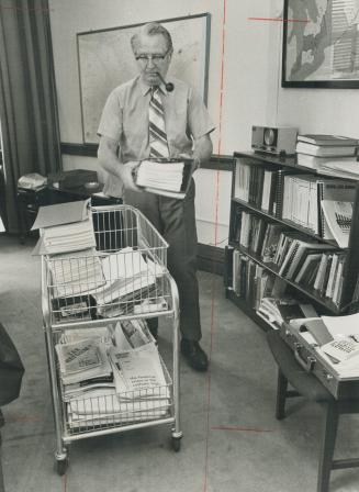 Donald MacDonald packs up. He clears out office to make way for successor