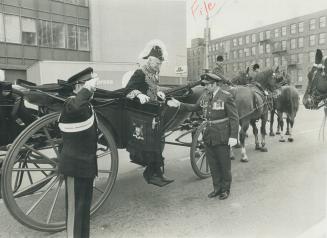 Lt. Gov. W. Ross Macdonald during procession to Queen's Park for legislature opening