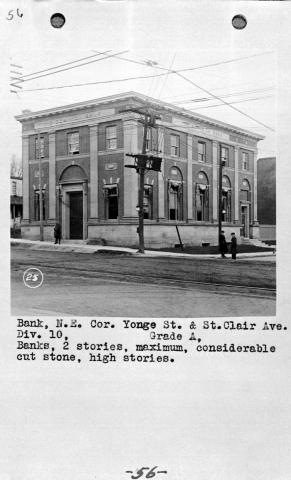 Dominion Bank, northeast corner of Yonge Street and St