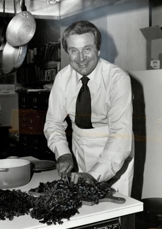 British understatement is apparent in the very title of his recipe, Parsley Pie, says London-born actor Patrick Macnee