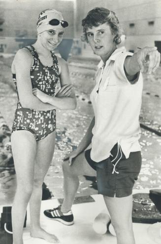 Despite her age, 12-year-old Michelle MacPherson of Agincourt (left) is considered one of Etobicoke Swim Club's outstanding members and an Olympic hopeful