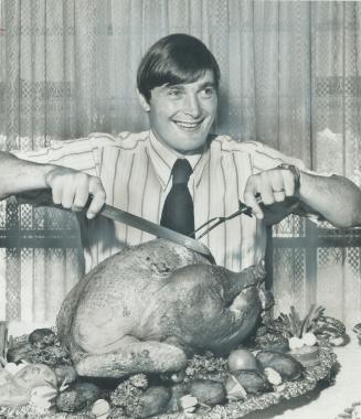 Peter Mahovlich forgets about the next NHL hockey season for a taste of turkey prepared in his traditional Croatian way